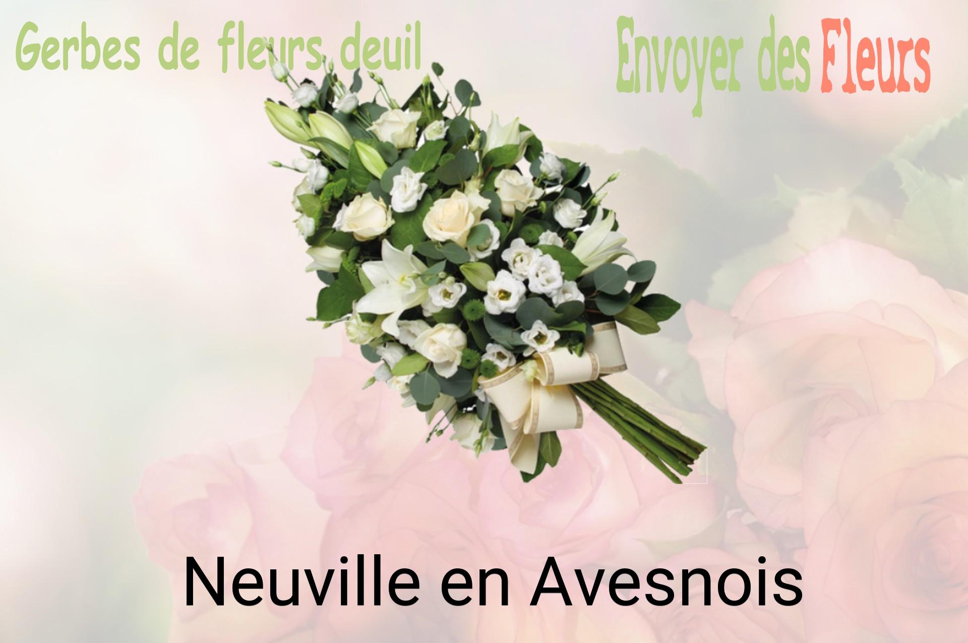 Gerbe de fleurs de deuil livrée à Neuville-en-Avesnois